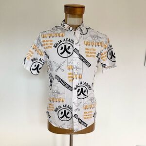 Naruto Shippuden Collection Masashi Kishimoto Viz Media Mens Button Down Shirt S